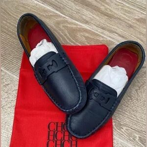 Carolina Herrera Kids Moccasins navy